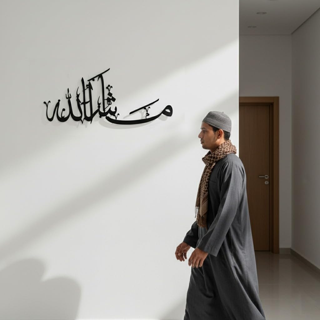 MashaAllah Metal Islamic Wall Art for home decor