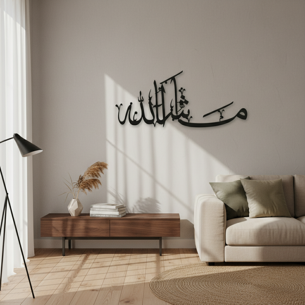 MashaAllah Metal Islamic Wall Art for home decor