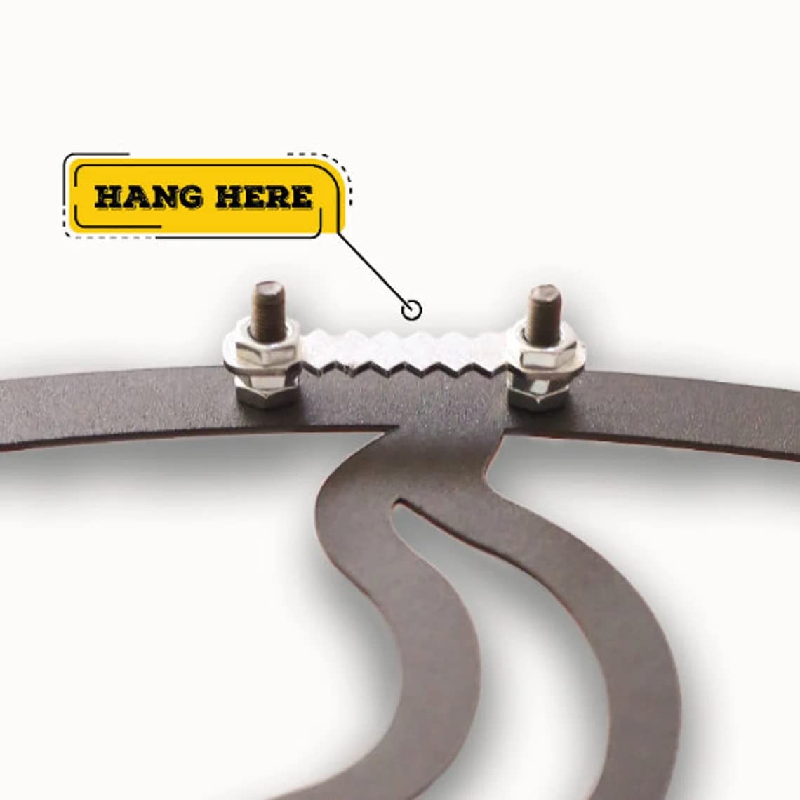 Modern Kufi Calligraphy Wall Art | La Ilahe illallah Mohammad RasoolAllah | Black Metal Islamic Decor