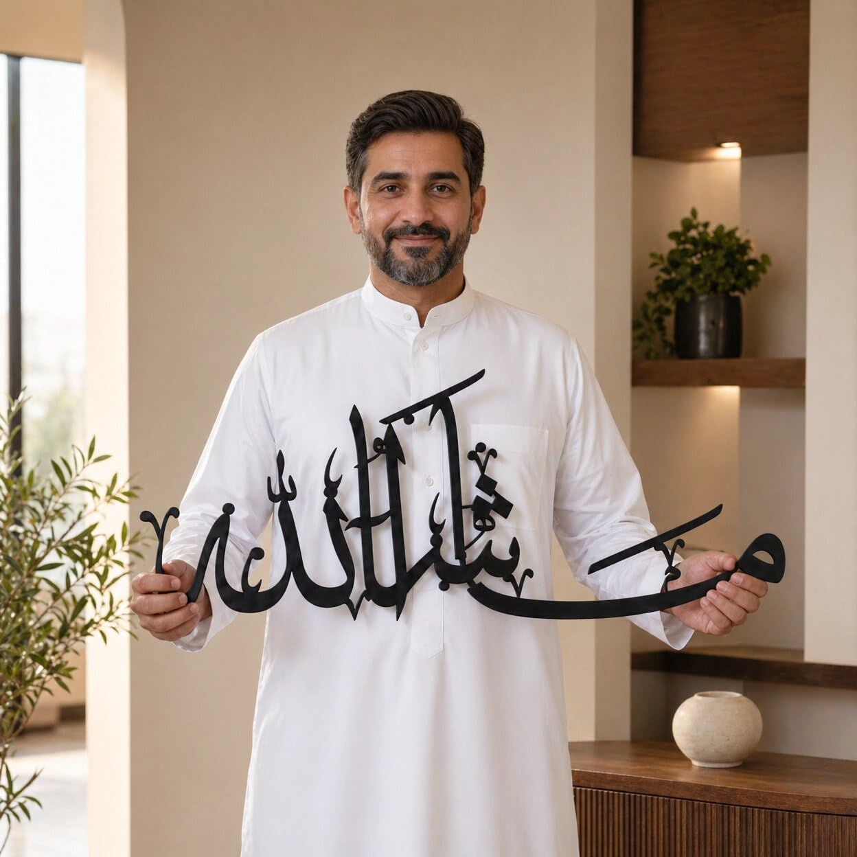 MashaAllah Metal Islamic Wall Art for home decor