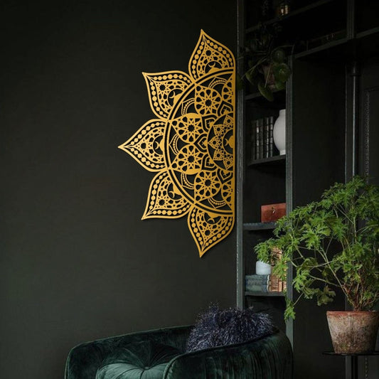 Islamic Mandala Metal Wall Art | Geometric Quranic Calligraphy | Premium Decor
