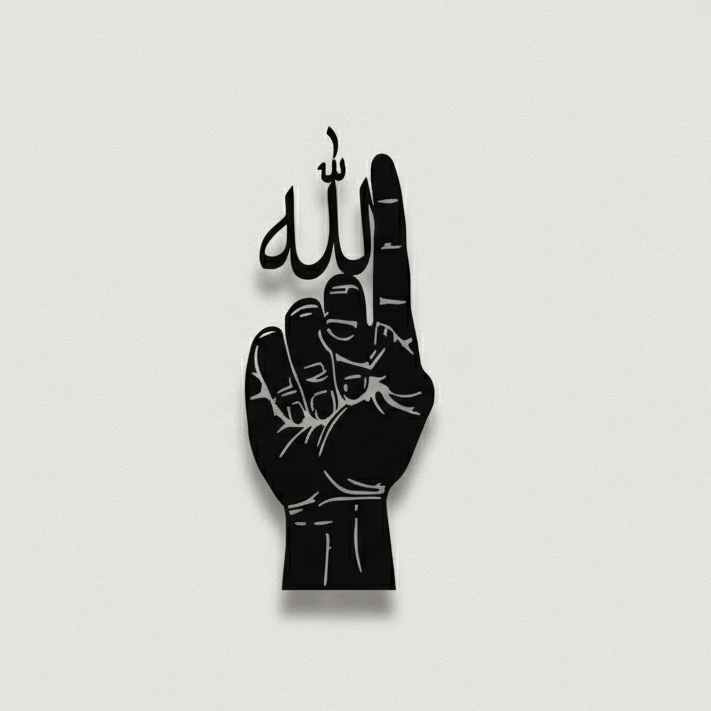 Just Allah Metal Wall Art – Premium Islamic Home Decor for Muslim Homes