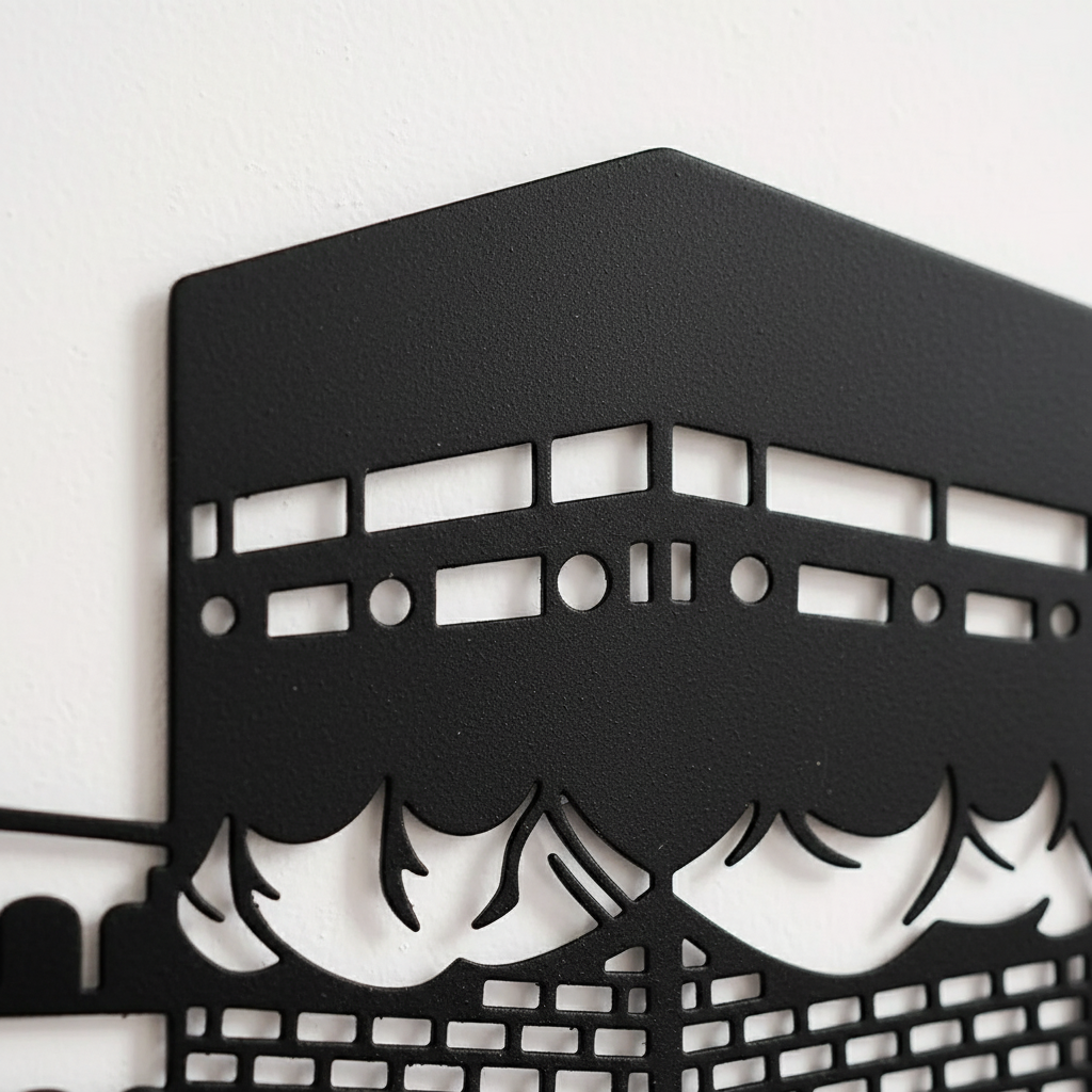 Kaaba, masjid Al nabawi And masjid al aqsa Metal Wall Art Frames set of 3