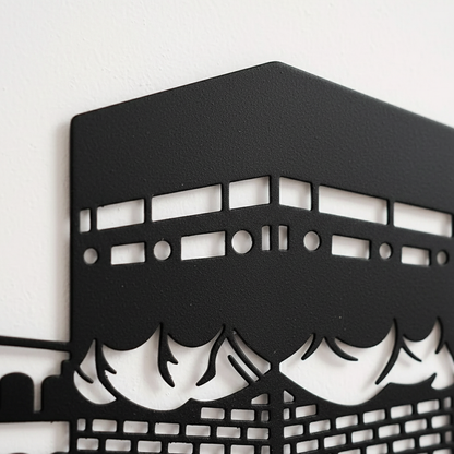 Kaaba, masjid Al nabawi And masjid al aqsa Metal Wall Art Frames set of 3